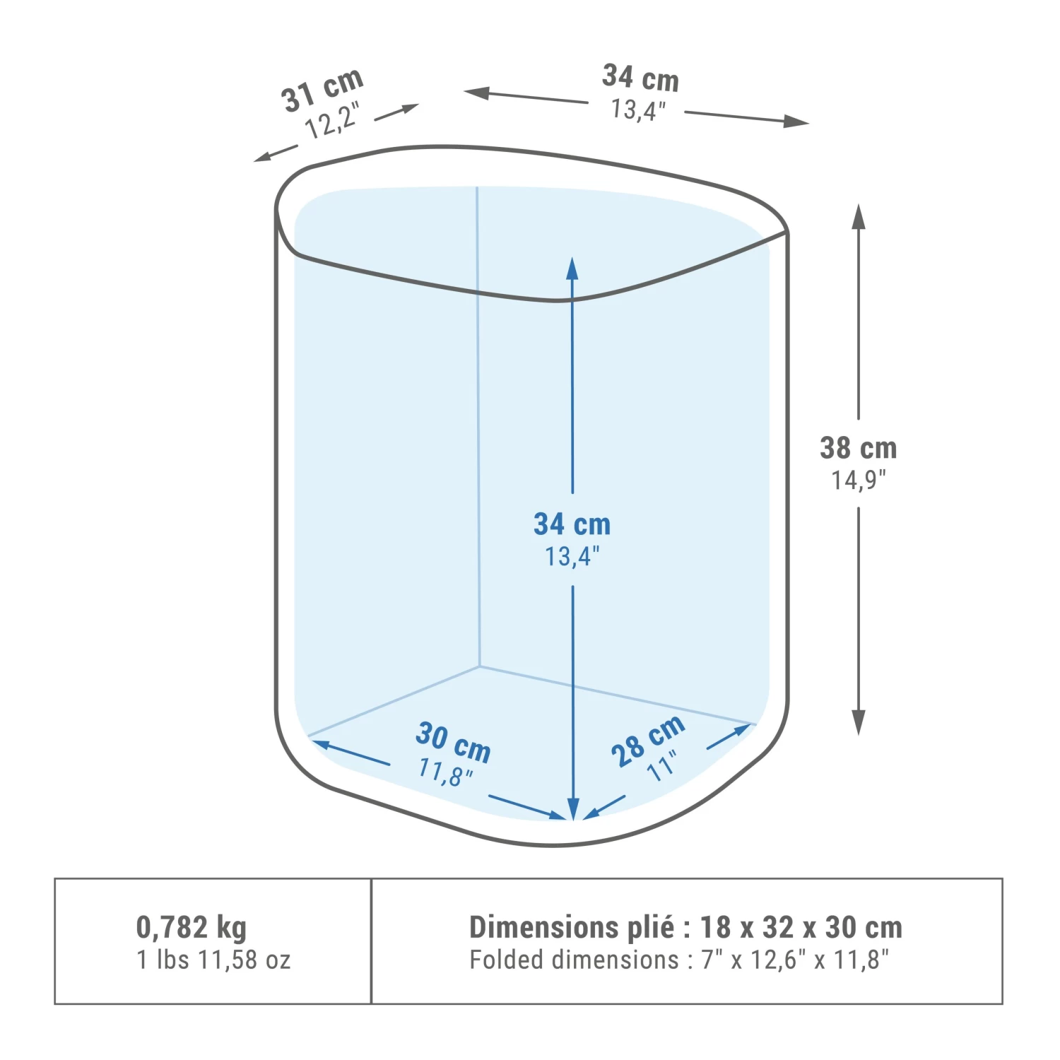 Quechua FLEXIBLE CAMPING COOL BOX - 20L - Image 2