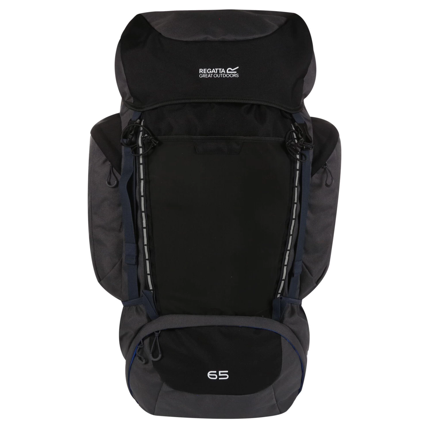 Regatta Highton 65L Hiking Backpack (Black/Ebony)