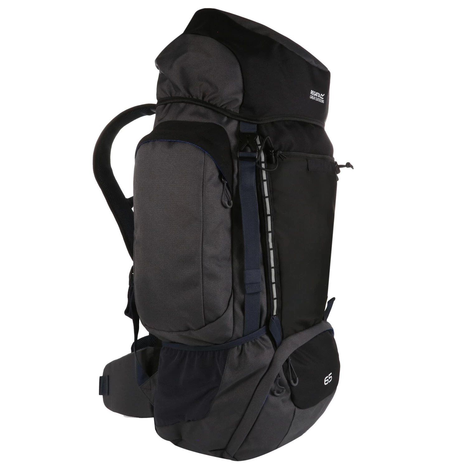 Regatta Highton 65L Hiking Backpack (Black/Ebony) - Image 3